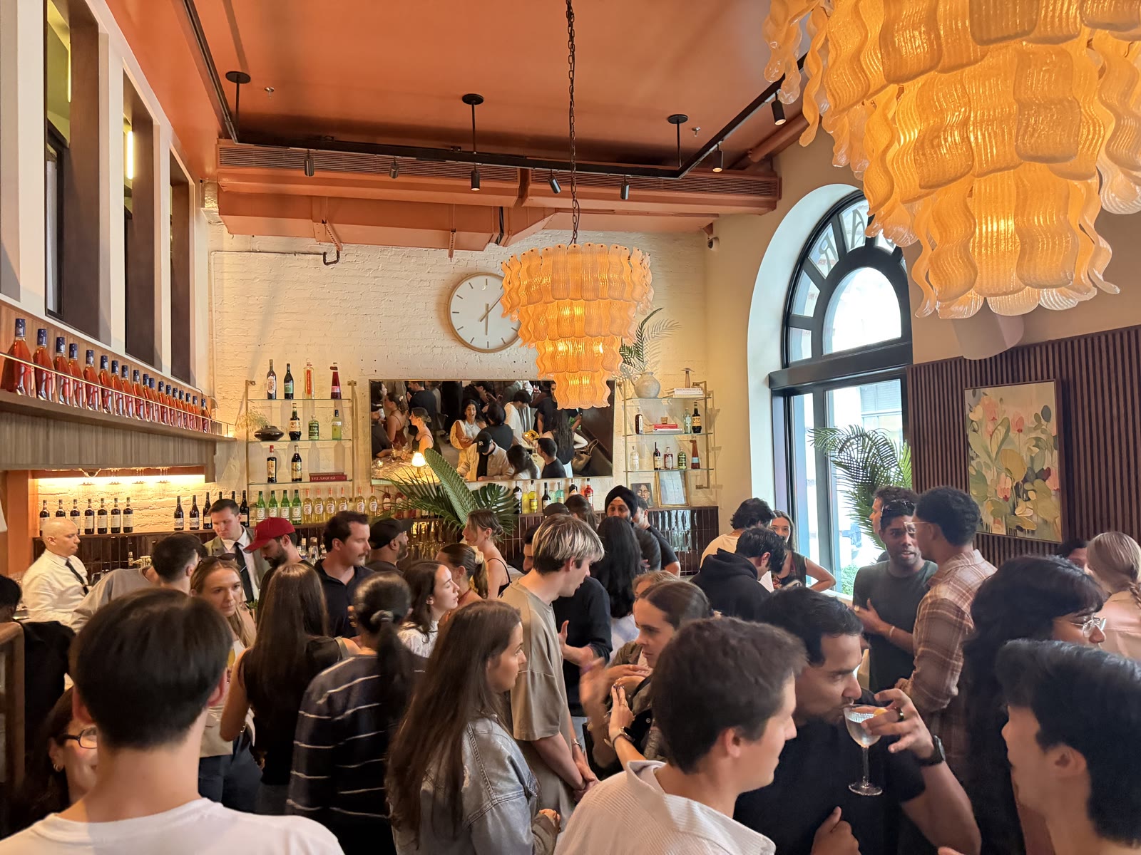 A full room at the Spice Capital Happy Hour in New York